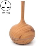 Spruzzatore automatico di alcol con umidificatore a bocca a macchina per fragranze creative con luce LED colorata, specifica spina: spina UK (marrone chiaro)