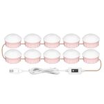 Lampada da trucco a LED Specchio Bellezza Bellezza Fill Light Hand Sweep Sensation Lampada, alimentazione Fonte: 10 Lampadine