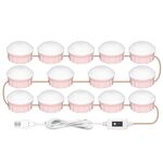 Lampada da trucco a LED Specchio anteriore Bellezza Fill Light Light Mano Sweep Sensation Lampada, fonte di alimentazione: 14 lampadine