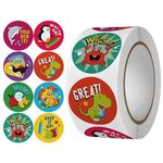 2 pezzi Asilo nido per bambini Cartoon Animal Stickers Gift Packaging Bag Adesivi di tenuta, Dimensioni: 25mm 500 / Rolls (C90)