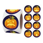 Adesivi di Halloween di 5 pezzi Adesivi di Halloween Adesivi per la decorazione dell'arte del regalo, dimensioni: 3.8 cm / 1.5inch (K-22-38)