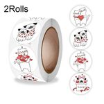 10 rotoli K-92 Sigillo per animali Adesivo Decorazione regalo Etichetta (2,5 cm)