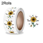 10 Rolls Animal Decoration Busta Sealing Sticker Autoadesivo GRAZIE GRAZIE, Dimensione: 2.5 cm (K-117)