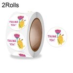 10 Rolls Animal Decoration Busta Sealing Sticker GRAZIE GRAZIE, Dimensione: 2.5 cm (K-118)