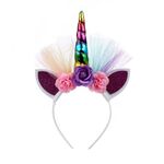 2 PCS F006 Unicorn Fascia per bambini Festival di compleanno Festival Party Accessori per capelli (Rainbow 2)