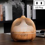 Bird Cage Legno Grafica Macchina Aromaterapia Ultrasuoni Smart Home Smart Colorful Night Light Humidificatore, Specifiche del prodotto: US Plug (modello di legno chiaro)