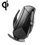 Q2 15W Porta cellulare ad induzione a induzione a infrarossi ad induzione a infrarossi per rotazione universale da 15W con micro USB + 8 Pin + Type-C / USB-C Connettore magnetico (nero)