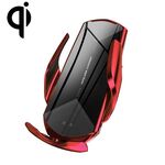 Q2 15W Porta cellulare ad induzione a infrarossi ad induzione a infrarossi a induzione a infrarossi a induzione a infrarossi con micro USB + 8 Pin + Type-C / USB-C Connettore magnetico (rosso)