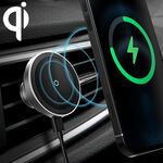 12PRO 15W Lega di alluminio MagSafe Magnetic Car Caricabatterie wireless Supporto per cellulare (argento)