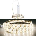 0.5m LED Battery Box Striscia luminosa induzione intelligente Dimellente a induzione Abbigliamento morbido striscia di gocciolamento nastro adesivo impermeabile (6500k (bianco freddo))