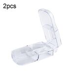 10 pezzi R8335 Trasparente Medicine Cutter Food Grade Plastic Split Cartridge Separator (trasparente)
