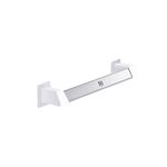 2 pz Vilscijon in lega di alluminio parete appeso scaffale bagno da bagno pantofole portasciugamani rack, colore: argento corto