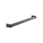 2 PZ VILSCIJON in lega di alluminio Parete a sospensione a sospensione da parete Bagno Bagno Pantofole da asciugamani Portata, Colore: Long Black