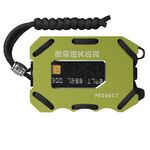 Titolare della carta in metallo Zeeker RFID multifunzionale EDC Portafoglio grande Capacità Porta carte minimalista con funzione di apribottiglie Funzione, Colore: verde