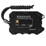 Porta carte in metallo zeeker RFID Multifunzionale EDC Portafoglio grande Capacità Porta carte minimalista con funzione di apribottiglie Funzione, Colore: nero