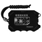 Porta carte in metallo Zeeker RFID Multifunzionale EDC Portafoglio grande capacità Porta carte minimalista con funzione di apribottiglie Funzione, Colore: nero spazzolato