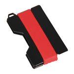 Supporto per scheda RFID in lega di alluminio Anti-Theft EDC Portafoglio Portacellana Porta immagazzinaggio Portachiavi Portachiavi, Colore: rosso