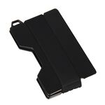 Supporto per scheda RFID in lega di alluminio Anti-Theft EDC Portafoglio Portacellana Porta immagazzinaggio Portachiavi Portachiavi, Colore: nero