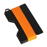Titolare della carta RFID della lega di alluminio Anti-Fempt EDC Portafoglio Portacannatura Portachiavi Portachiavi Portachiavi, Colore: arancione