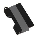 Supporto per scheda RFID in lega di alluminio Anti-Feft EDC Portafoglio Moneta Box Portachiavi Portachiavi Portachiavi, Colore: Grigio