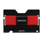Zeeeker JK03 Titolare della carta in lega di alluminio multi-funzione Band elastico multi-funzione Portafoglio in metallo Portafoglio in metallo (rosso)
