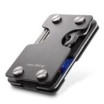 Il nuovo portafoglio della carta metallica del nuovo portava portafoglio EDC multifunzionale può memorizzare tasti e disco U (nero)