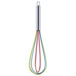 Frullino per le uova in silicone Miscelatore per uova domestico Gadget da cucina Strumenti per cuocere la crema, Colore: 12 pollici colorato