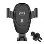 Caricabatterie wireless per auto Caricabatterie wireless multifunzionale per telefono cellulare (nero)