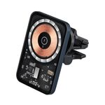 X6F Caricatore per auto wireless con presa d'aria magnetica trasparente