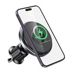 Yesido C190 15W Magsafe Caricatore wireless per presa d'aria magnetica per auto (nero)