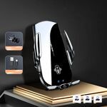 Supporto per telefono cellulare per auto A2 Supporto per sensore intelligente automatico wireless da 15 W a ricarica rapida (nero)