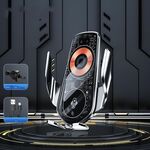 Q8 Supporto universale per presa d'aria Supporto magnetico per auto con ricarica wireless per telefono cellulare senza pulsante di avvio (argento)