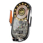C13 Caricabatteria da auto wireless 15W Stazione di ricarica per auto Supporto per telefono a induzione automatica