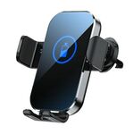 X10 Supporto per navigazione per telefono per auto con ricarica rapida wireless da 15 W (Argento)