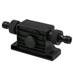 Pompa elettrica a portata di flusso elettrico portatile mini pompa acqua, standard con due connettori (nero)