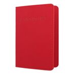 2 PCS MS101 PU glassato PU Portabampa passaporto PU Viaggio all'estero Portaporto Passport Holder, Colore: Big Red