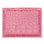5 PCS PCVC1009 Modello di coccodrillo Porta carte PU Porta documenti CDC (rosa)