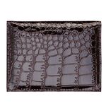 5 PCS PCVC1009 Pattern di coccodrillo PU Cartolina PU Supporto del documento CDC (Brown)