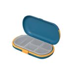2 Pz HW073 Portatile Box Pill Box Taglio Medicina Scatola di immagazzinaggio Grande Capacità Scomparto di Viaggio Sigillato Sentinato Small Medicine Box (Blu)