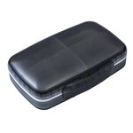 FY-8833 Scatola di immagazzinaggio della medicina staccabile FY-8833 grande capacità di pillola di plastica a otto vano (nero)