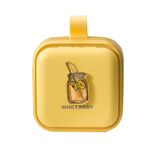 Scatola di pillola sigillata a grande capacità portatile Cartone animato Carino Seak Box (Giallo limone)
