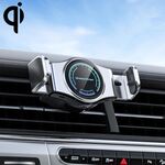 Porta di rilevamento intelligente (Silver) da 15 w Mini Car Caricatore Wireless (Silver)