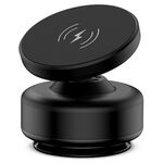 Supporto per telefono con ventosa magnetica per auto con ricarica wireless X9C (nero)