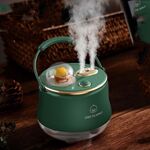 F08 Wired Wated Water Reintegrazione Doppio Umidificatore Spray LED Night Light Umidificatore (verde)