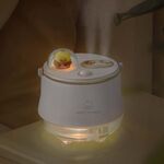Umidificatore a doppio spruzzo di reintegrazione dell'acqua wireless F08 LED Humidificatore della luce notturna (bianco)