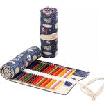 2 PCS 12 fori 12 fori fatti a mano della penna della penna della tenda della penna di grande capacità per ragazzi e ragazze Color matita schizzo scatola di cancelleria (gufo)