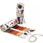 72 buche fatte a mano della penna della penna della tenda della penna della tenda di grande capacità per ragazzi e ragazze Color matita Sketch Sketchary Box (zoo)