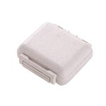 5 PCS JS0018 Box di pillola sigillata portatile con 6 scomparti per la scatola di assistenza sanitaria della pillola (beige)