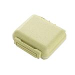 5 PCS JS0018 Box di pillola sigillata portatile con 6 scomparti per la scatola di assistenza sanitaria della pillola (verde)