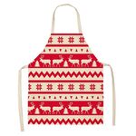 2 PCS Natale Plaid Series Cotton and Linen Grembiule per la pulizia della casa, Specifica: 47 x 38 cm (wq-001321)